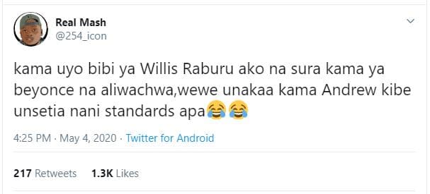 Real mash 254_icon kama uyo bibi ya willis raburu ako na sura kama ya beyonce na