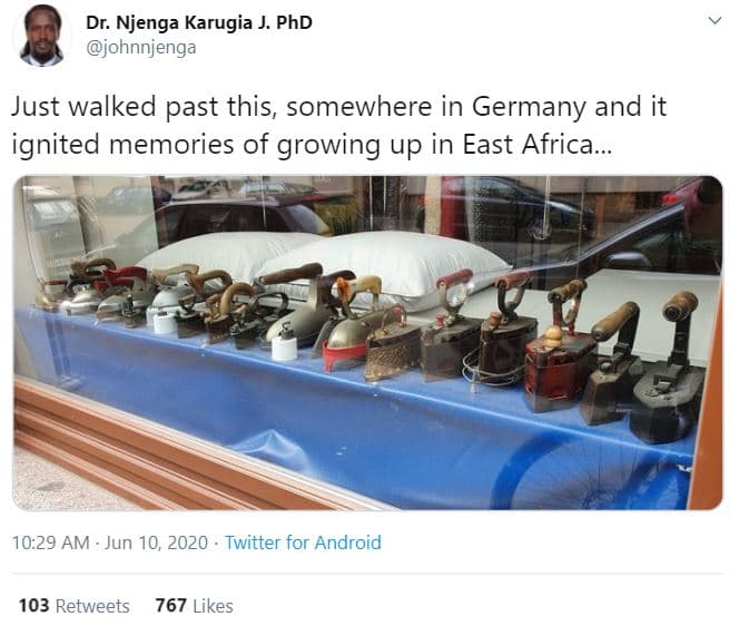 Dr. njenga karugia phd johnnjenga just walked past this, somewhere in germany an