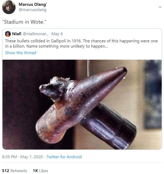 Marcus olang' marcusolang 'stadium in wote niall niallmoran _ may these bullets
