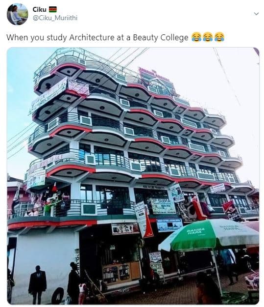 Ciku ciku_muriithi when you study architecture at a beauty college