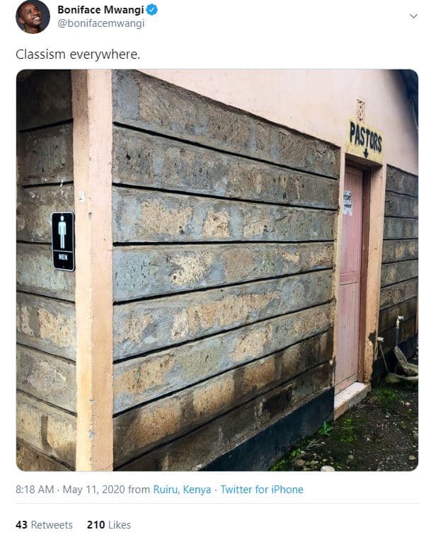 Boniface mwangi bonifacemwangi classism everywhere. 8,18 am may 11, from ruiru,