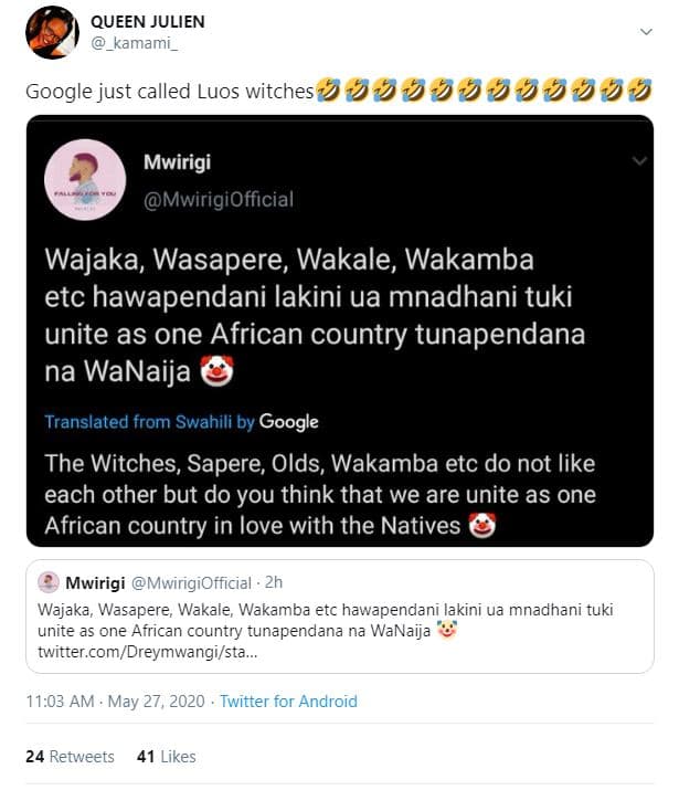 Queen julien kamamı_ google just called luos witches 92 mwirigi mwirigiofficial
