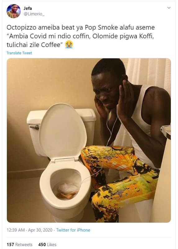 Jefa limorio _ octopizzo ameiba beat ya pop smoke alafu aseme ambia covid mi ndi