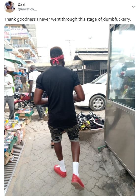 Odd mwetich thank goodness never went through this stage of dumbfuckerry.