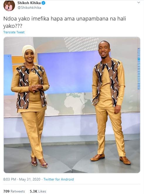 Shikoh kihika shikonkihika ndoa yako imefika hapa ama unapambana na hali yako???