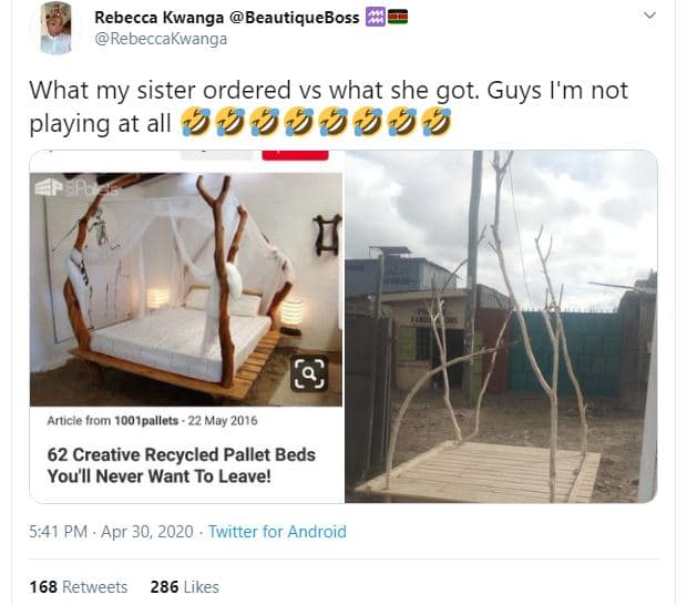 Rebecca kwanga beautiqueboss rebeccakwanga what my sister ordered vs what she go