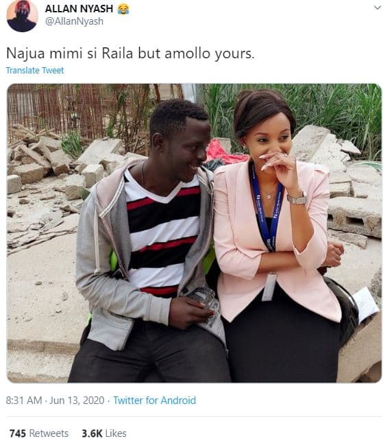 Allan nyash allannyash najua mimi si raila but amollo yours translate tweet 8.31