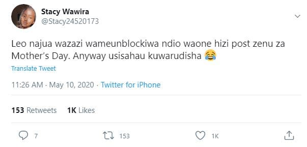 Stacy wawira stacy24520173 leo najua wazazi wameunblockiwa ndio waone hizi post
