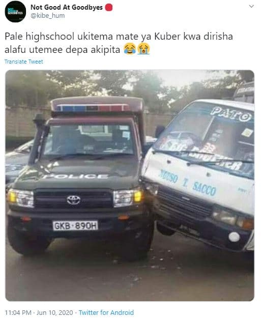 Not good at goodbyes kibe_hum pale highschool ukitema mate ya kuber kwa dirisha