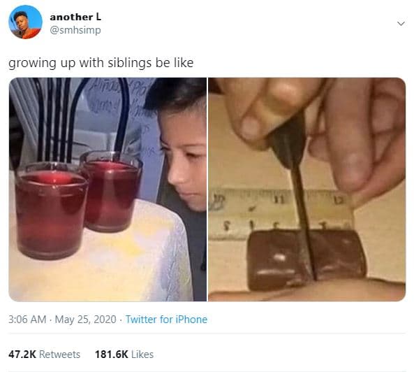 Another smhsımp growing up with siblings be like 3,06 am . may 25, twitter for i