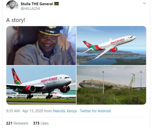 Stulla the general hilla254 a story! 9.33 am apr 13, from nairobi kenya twitter
