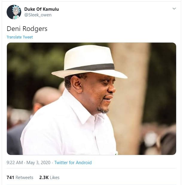 Duke of kamulu sleek_owen deni rodgers translate tweet 9.22 am may 3, twitter fo
