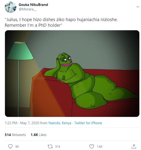 Geuka nikubrand morara julius, hope hizo dishes ziko hapo hujaniachia nizioshe r