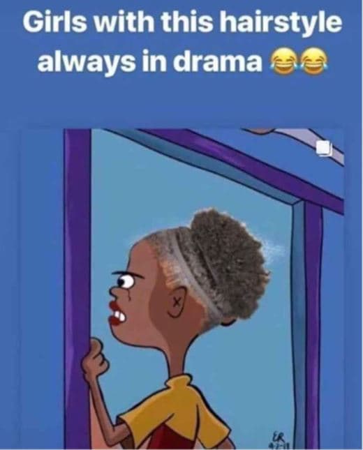 Girls with this hairstyle always in drama