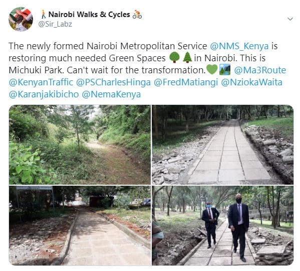 Nairobi walks cycles sir_labz the newly formed nairobi metropolitan service nms_