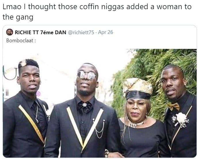 Lmao thought those coffin niggas added a woman to the gang richie tt 7éme dan ri