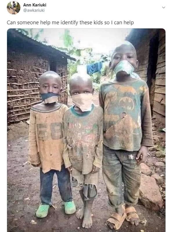 Ann kariuki awkarıukı can someone help me identify these kids so can help