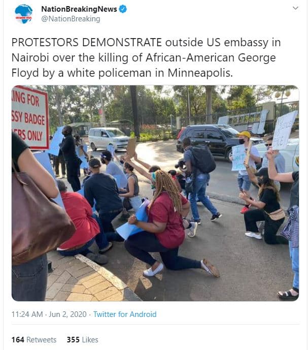 Nationbreakingnews nationbreaking protestors demonstrate outside us embassy in n