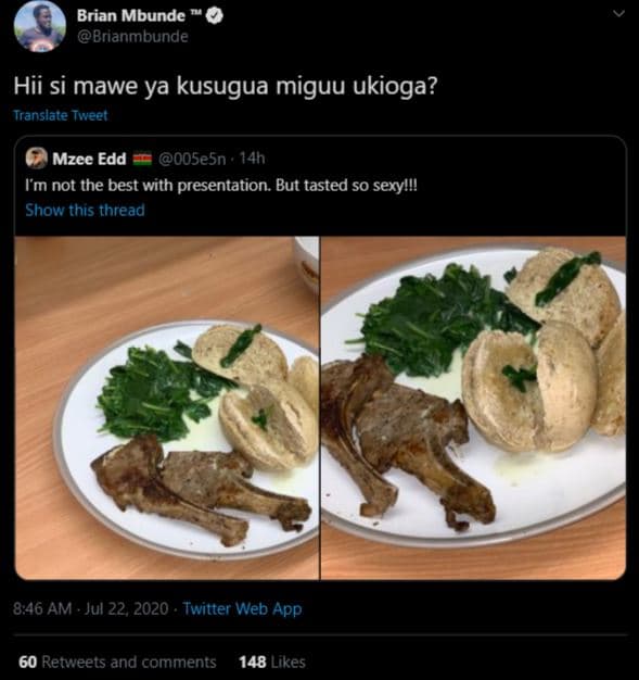 Brian mbundc bnanmbunde hii si mawe ya kusugua miguu ukioga? translate tweet mze