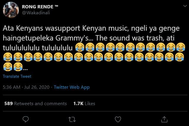 Rong rende wakadinali ata kenyans wasupport kenyan music ngeli ya genge haingetu