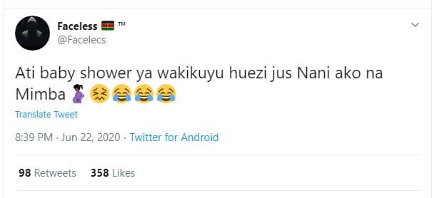 Faceless facelecs ati baby shower ya wakikuyu huezi jus nani ako na mimba transl