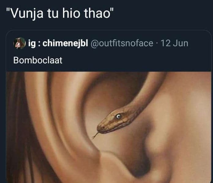 Vunja tu hio thao' ig chimenejbl outfitsnoface 12 jun bomboclaat