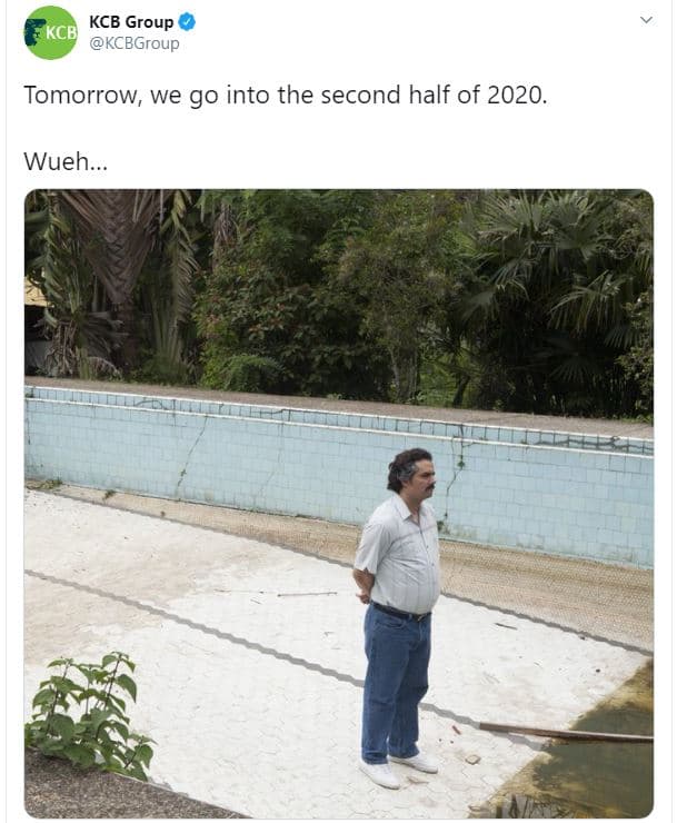 Kcb group kcbi kcbgroup tomorrow, we go into the second half of . wueh.