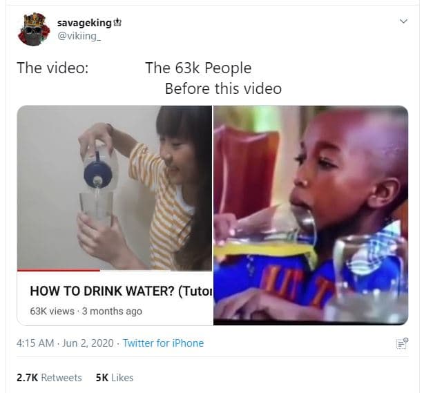 Savageking vikiing _ the video the 63k people before this video how to drink wat