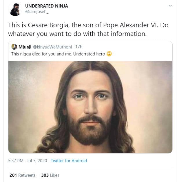 Underrated ninja iamjosen_ this is cesare borgia the son of pope alexander vi. d