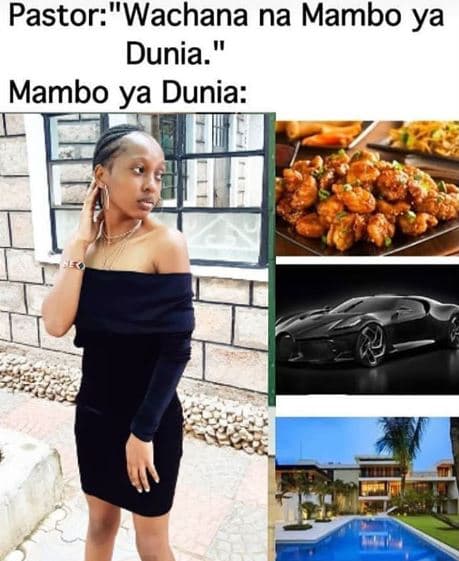 Pastorwachana na mambo ya dunia.' mambo ya dunia
