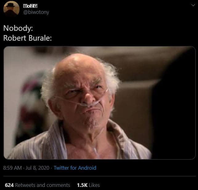 Dol biwotony nobody robert burale 8.59 am . jul 8, twitter for android 624 retwe