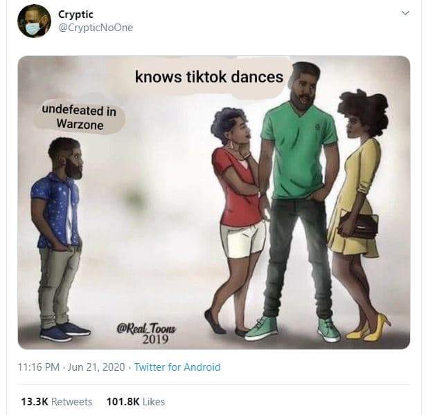 Cryptic crypticnoone knows tiktok dances undefeated in warzone real_toons 1116 p
