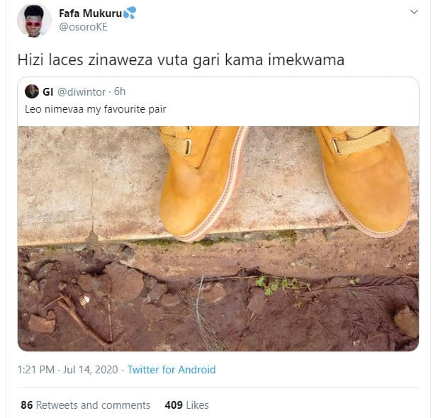 Fafa mukuru osoroke hizi laces zinaweza vuta gari kama imekwama gi diwintor leo