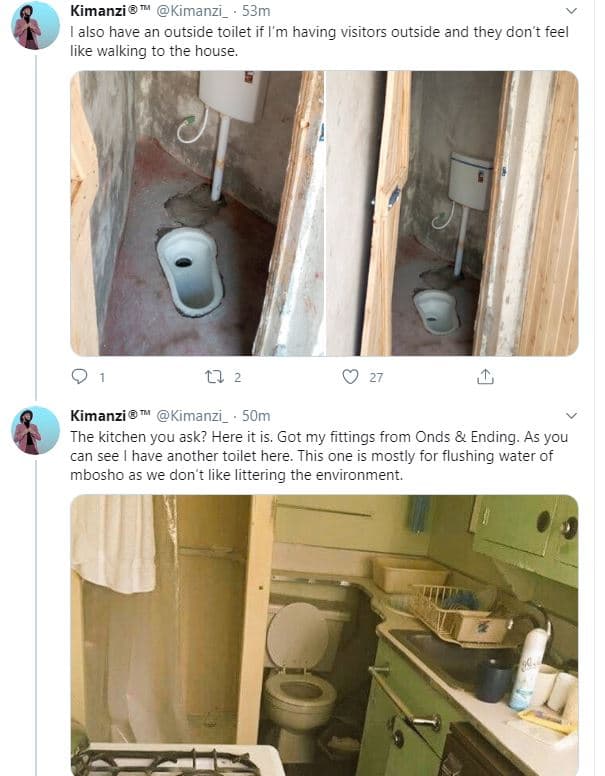 Kimanzi kimanzi _ 53m also have an outside toilet if vm having visitors outside