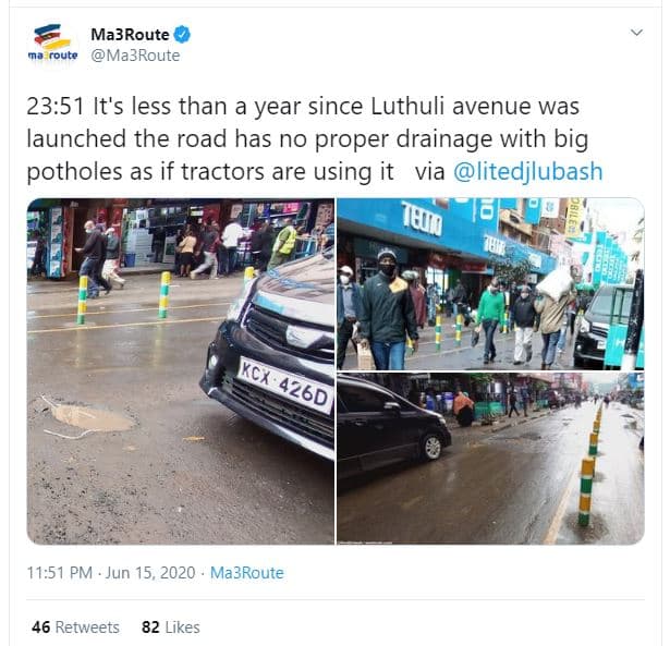 Ma3route coute ma3route 23.51 it's less than a year since luthuli avenue was lau