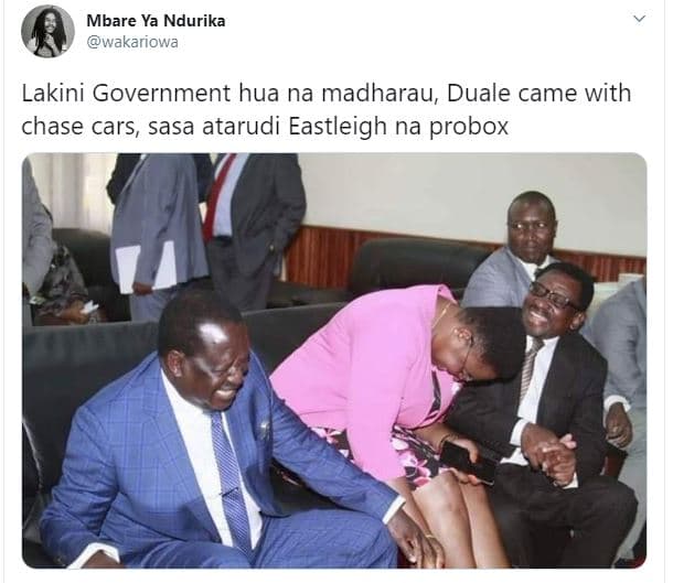 Mbare ya ndurika wakariowa lakini government hua na madharau duale came with cha