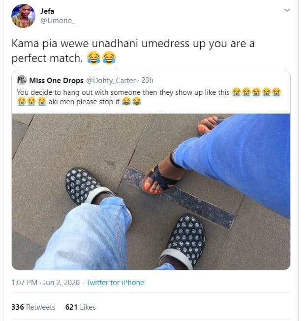 Jefa limorio_ kama pia wewe unadhani umedress up you are a perfect match. miss o