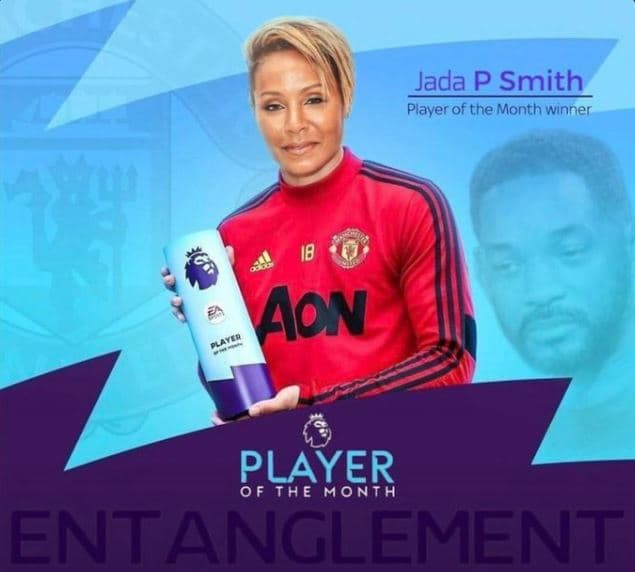 Jada p smith playerof the month winner aon flayea player 0 f th e month entangle