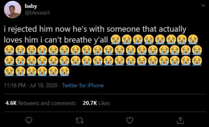 Baby blessssrt rejected him now he's with someone that actually loves him i can'