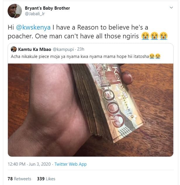 Bryant's baby brother jabali_jr hi kwskenya have a reason to believe he's a poac