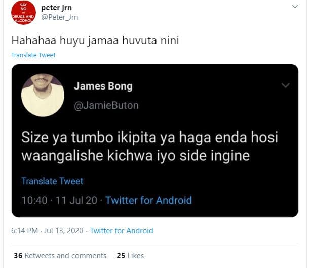 Peter jrn peter_jrn dnucs cohc hahahaa huyu _ jamaa huvuta nini translate tweet