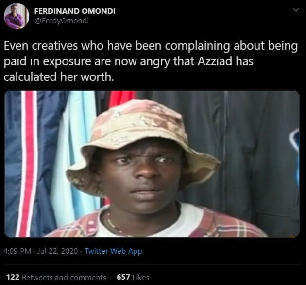 Ferdinand omondi ferdyomondi even creatives who have been complaining about bein