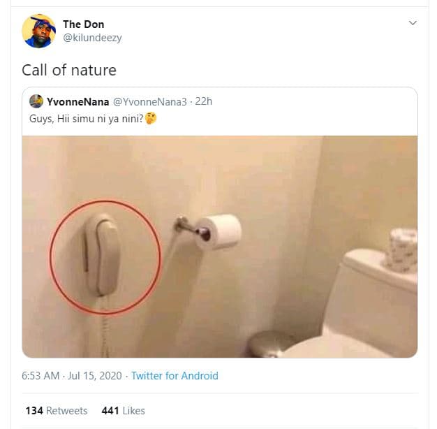 The don kilundeezy call of nature yvonnenana yvonnenana3 22h guys, hii simu ni y
