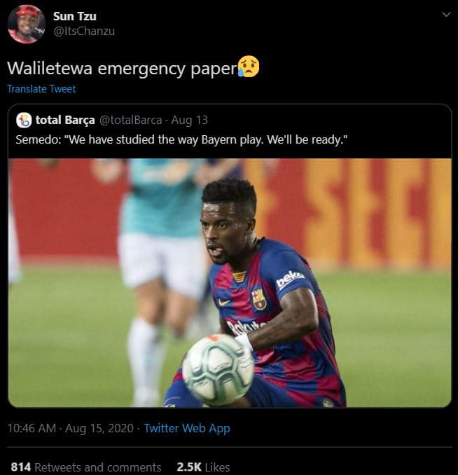 Sun tzu itschanzu waliletewa emergency paper translate tweet total barça totalba
