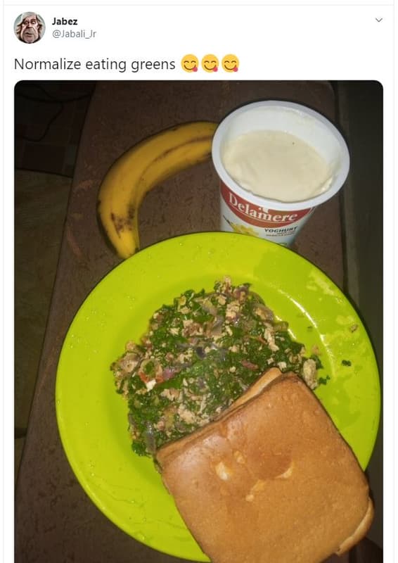 Jabez jabali_jr normalize eating greens elamere,