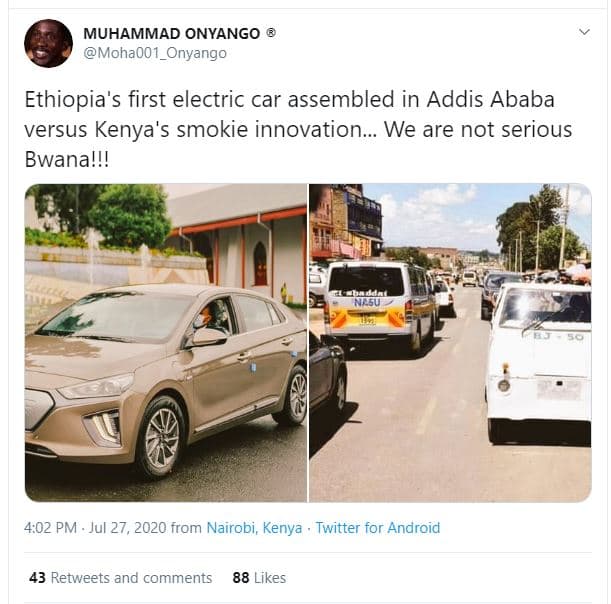 Muhammad onyango moha001_onyango ethiopia's first electric car assembled in addi