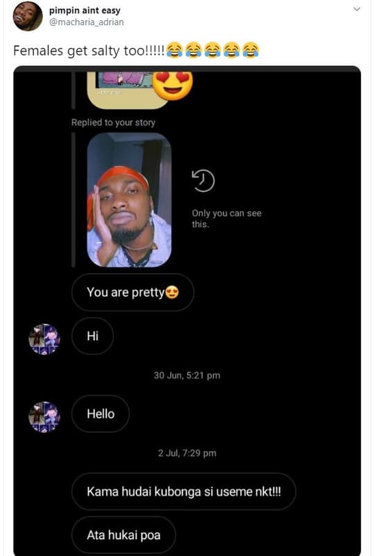 Pimpin aint easy macharia_adrian females get salty toollll 66 replied to your st