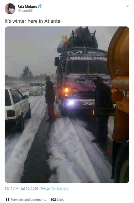 Fafa mukuru osoroke it's winter here in atlanta aralal kcj2j 10.12 am . jul 20,