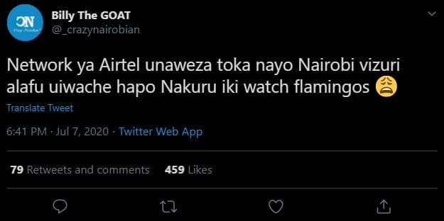 Billy the goat on _crazynairobian network ya airtel unaweza toka nayo nairobi vi