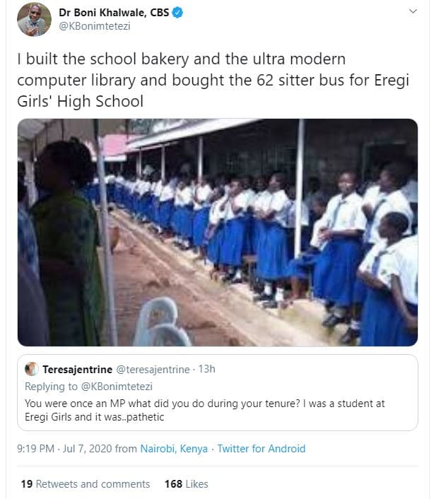 Dr boni khalwale, cbs kbonimtetezi built the school bakery and the ultra modern